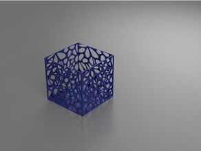 voronoi-box Container 3d print model - Mito3D