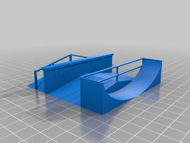 fingerboard park 1 toy & game accessories skate skateboard skatepark techdeck 3D print model - Mito3D