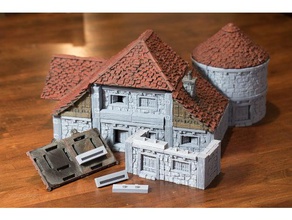 roof adaptor openlock buildings & structures adapter printable scenery 3d print model - Mito3D