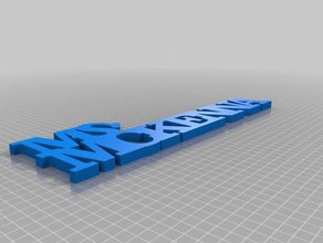 ms mckenna customized variable word sculpture sculptures 3d print model - Mito3D