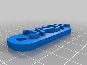 jada sinais e logotipos personalizado 3d print model - Mito3D