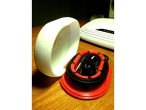 articulada caso fones de ouvido paredes redondas remix o áudio a caixa arredondado 3d print model - Mito3D