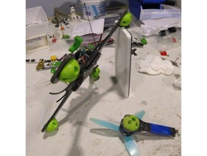 race drone soft mount props 3d print model - Mito3D