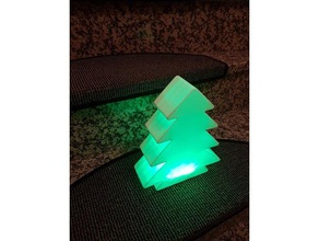christmas tree led lamp decor 3d print model - Mito3D
