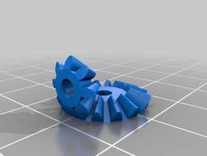 my customized bevel gears set up parts 3d print model - Mito3D