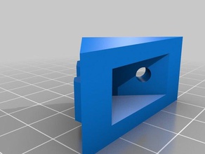 corner 20x20 profile 8mm gap holes m4 3d printer parts 3d print model - Mito3D