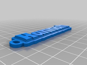 hannah m kc Anahtarlık özelleştirilmiş 3d print model - Mito3D