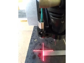 dremel cnc montagem do laser cruz de vista máquinas-ferramentas 3d print model - Mito3D
