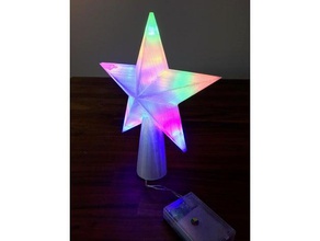 arbre de noël star décor ornement 3d print model - Mito3D