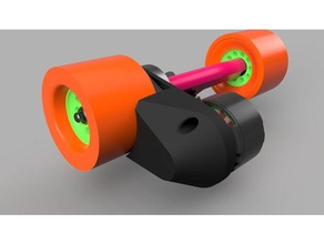 torqueboards v4 supporto motore puleggia copertura 63mm il fai da te 6355 6374 coperchio della cinghia elettrico longboard skateboard 3d print model - Mito3D