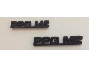 ppq m2 logo 3d printing gun 3d print model - Mito3D