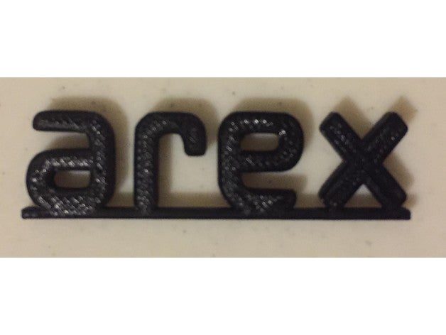 arex logotipo A impressão 3d arma rex zero 1 3D print model - Mito3D