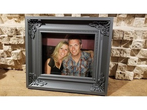 picture frame decor art gallery decoration decore ornate photography photo pictureframe wall dcor 3d print model - Mito3D