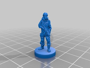 gas mask soldier extra base remix people 3d print model - Mito3D