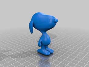 cane cartone animato animali 3d print model - Mito3D