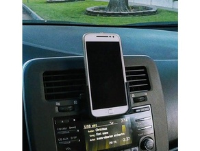 moto g4+ telefon tutucu araba cd çalar adaptörü g4 cep telefonu artı nissan yaprak standı akıllı sahibi 3d print model - Mito3D