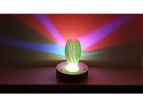 onda scolpito lampada arredamento la paralume paralumi spirale vaso vasi modalità di stampa il i 3d print model - Mito3D