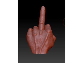 honor finger doigt d'honneur art fuck 3d print model - Mito3D