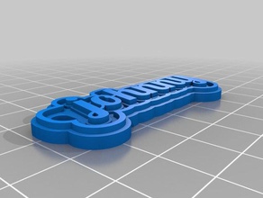 tv keychains customized 3d print model - Mito3D