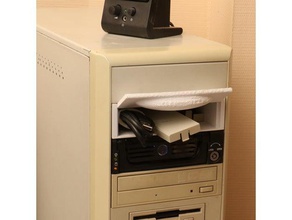 box fitting into computer's 5 disc bay computer case 3d print model - Mito3D
