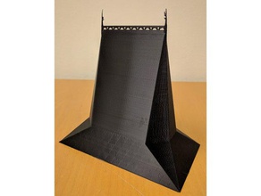 Gotik çatı binalar ve yapılar mimarı openscad 3d print model - Mito3D