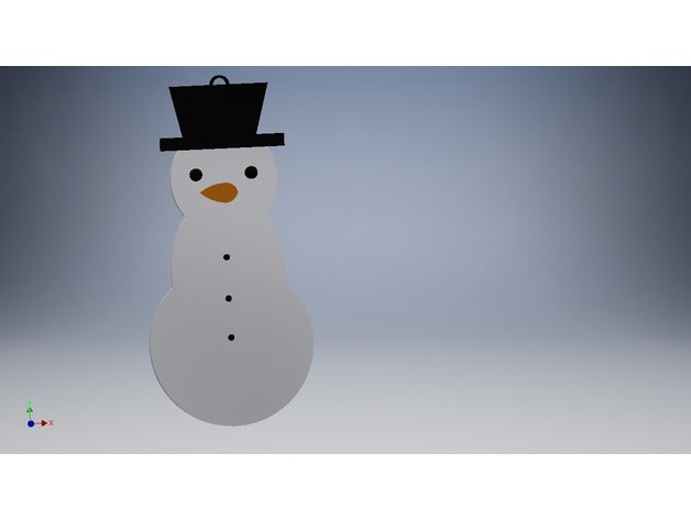 snowman 3D print model - Mito3D