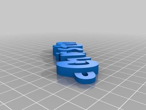 meine angepasste iamburny s v2 text - name keyring keyfob Schlüsselanhänger kundengebundene 3d print model - Mito3D