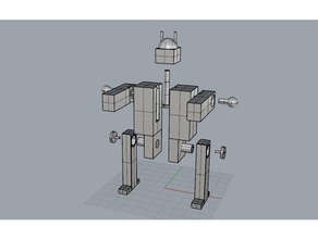 bebaubar Roboter math Mathematik Spielzeug-Roboter 3d print model - Mito3D