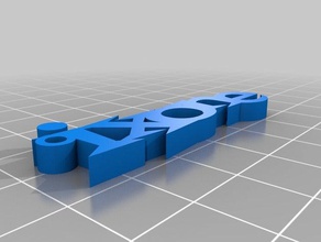 ixone llavero Schlüsselanhänger kundengebundene 3d print model - Mito3D