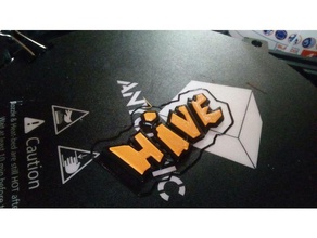la ruche logo jouets & jeux jeu de logotype 3d print model - Mito3D