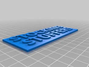 stocking stuffers backplate signs & logos customized 3d print model - Mito3D