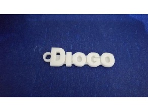 keychain - diogo keychains 3d print model - Mito3D