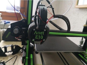 anet e10 fan duct turbine 3d printing anet-e10 3d print model - Mito3D