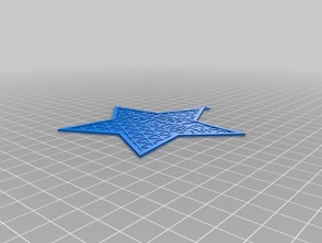 holiday star remix art 3d print model - Mito3D