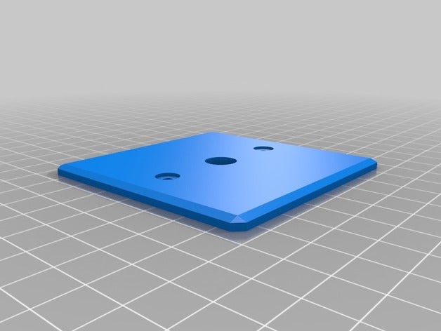 tapa de caja luz cuadrada ciega y con agujero para aplique las piezas repuesto 3D print model - Mito3D
