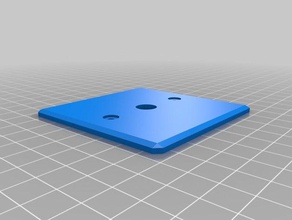 tapa de caja luz cuadrada ciega y con agujero para aplique las piezas repuesto 3d print model - Mito3D