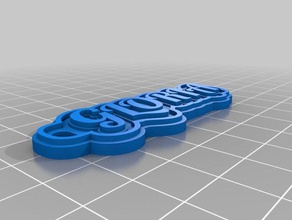 gloria keychains customized 3d print model - Mito3D