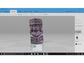 Maya-Gottes-statue 3d gescannt scans & Replikate historisch ist Geschichte maya Maya Mexiko 3d print model - Mito3D