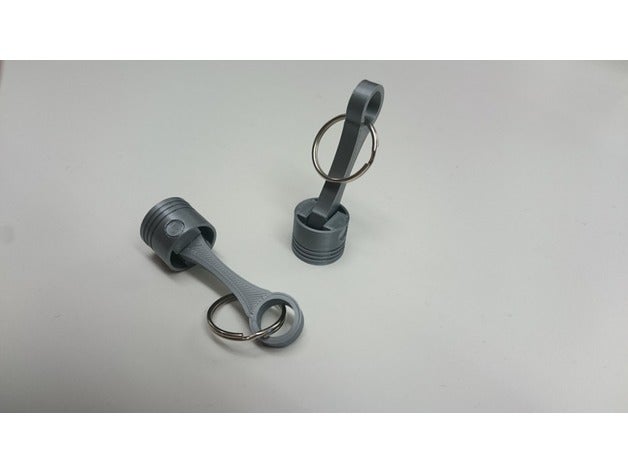 pistão biela chaveiro - kolben pleuel schl sselanh dedo chaveiros 3D print model - Mito3D
