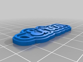 erica 2mm keychains customized 3d print model - Mito3D