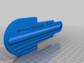 gancio di pesce utensili a mano hook 3d print model - Mito3D