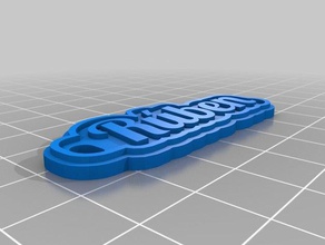 ruben 2mm Schlüsselanhänger kundengebundene 3d print model - Mito3D