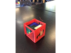 puzzel cubo contenedor La impresión en 3d 3d print model - Mito3D