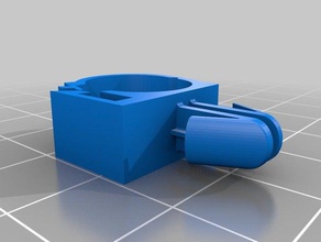 ford radiator overflow drain hose clip automotive 3d print model - Mito3D