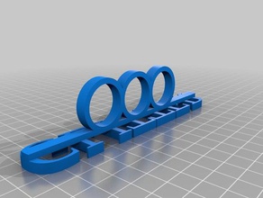 Glitzer ring Ringe kundengebundene 3d print model - Mito3D
