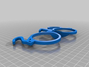 happy new year glasses 2018 face 3d print model - Mito3D