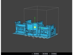 40k bunker 2 yan küçük sığınak arazi wargame warhammer 3d print model - Mito3D