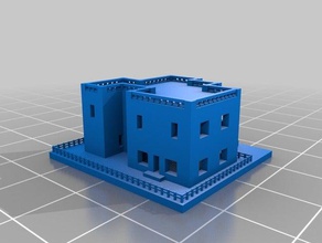 mini casa A impressão 3d arquitetura de bonecas a miniaturas mesa jogos 3d print model - Mito3D