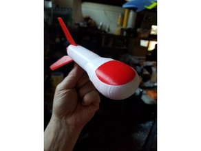 füze parmak v20 - uçan ağaç süsü dekor tatil roket ayak parmağı 3d print model - Mito3D