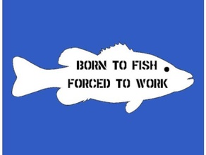 born fish - plaque signs & logos quote 3d print model - Mito3D